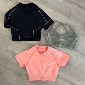 Prozis Black, Green, and Pink Tank and sports Tops